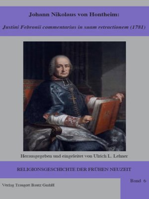 cover image of Johann Nikolaus von Hontheim